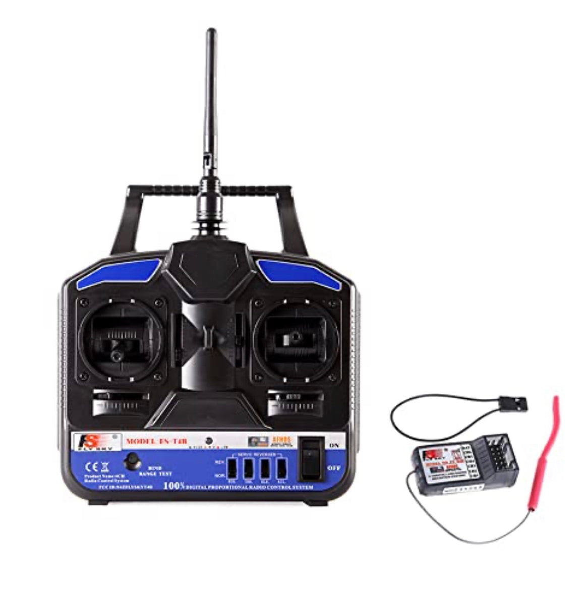 FLYSKY FS-T4B TRANSMITTER AND RECEIVER