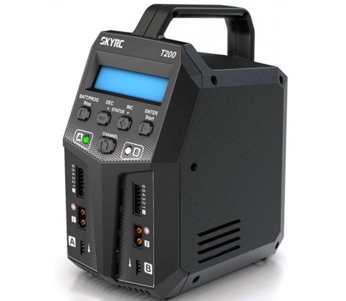 SKYRC T200 2X100W 12A AC/DC DUAL Battery Balance Charger for 1-6S Lipo/LiHV/LiFe/LiIon Battery