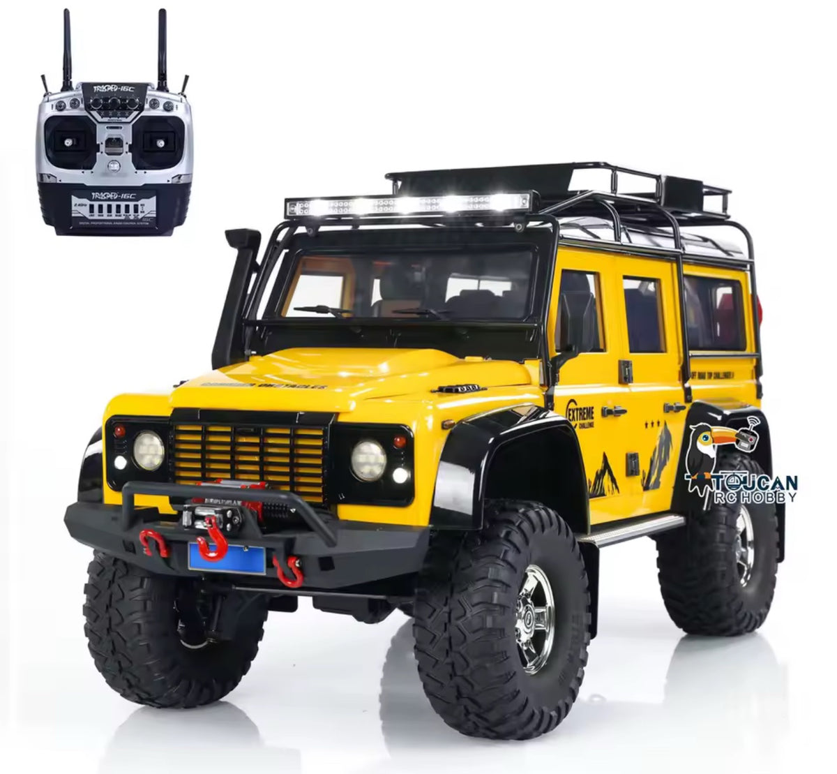 Upgrade HG P411 1/10 RC Crawler Car 4×4 Off-road Electric Climbing Vehicle Differential Lock Smoking Light Sound