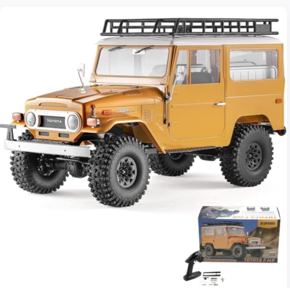 1/10 RC Crawler FJ40 Toyota Land Cruiser, 2.4G Model Car Hobby 4×4