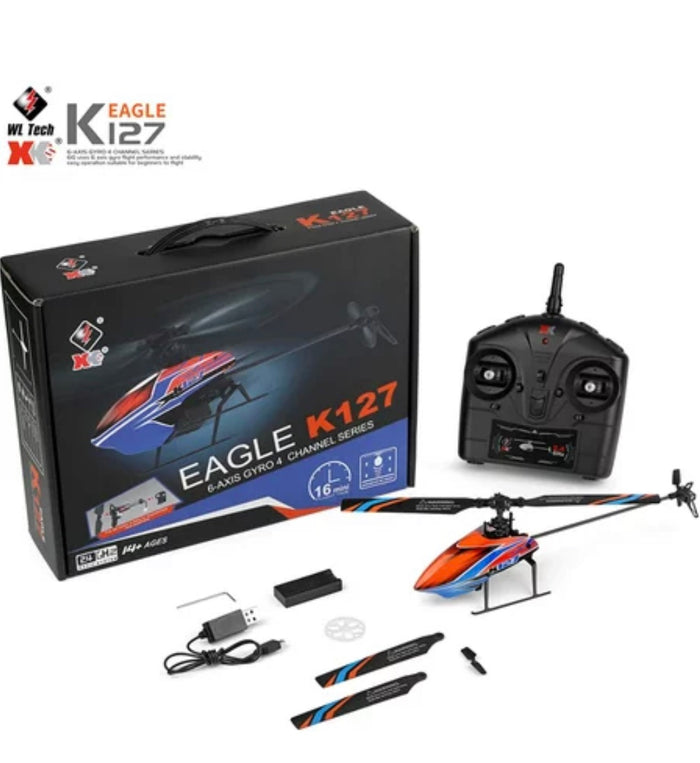 Wltoys Xk K127 Remote Control Helicopter 4 Channel