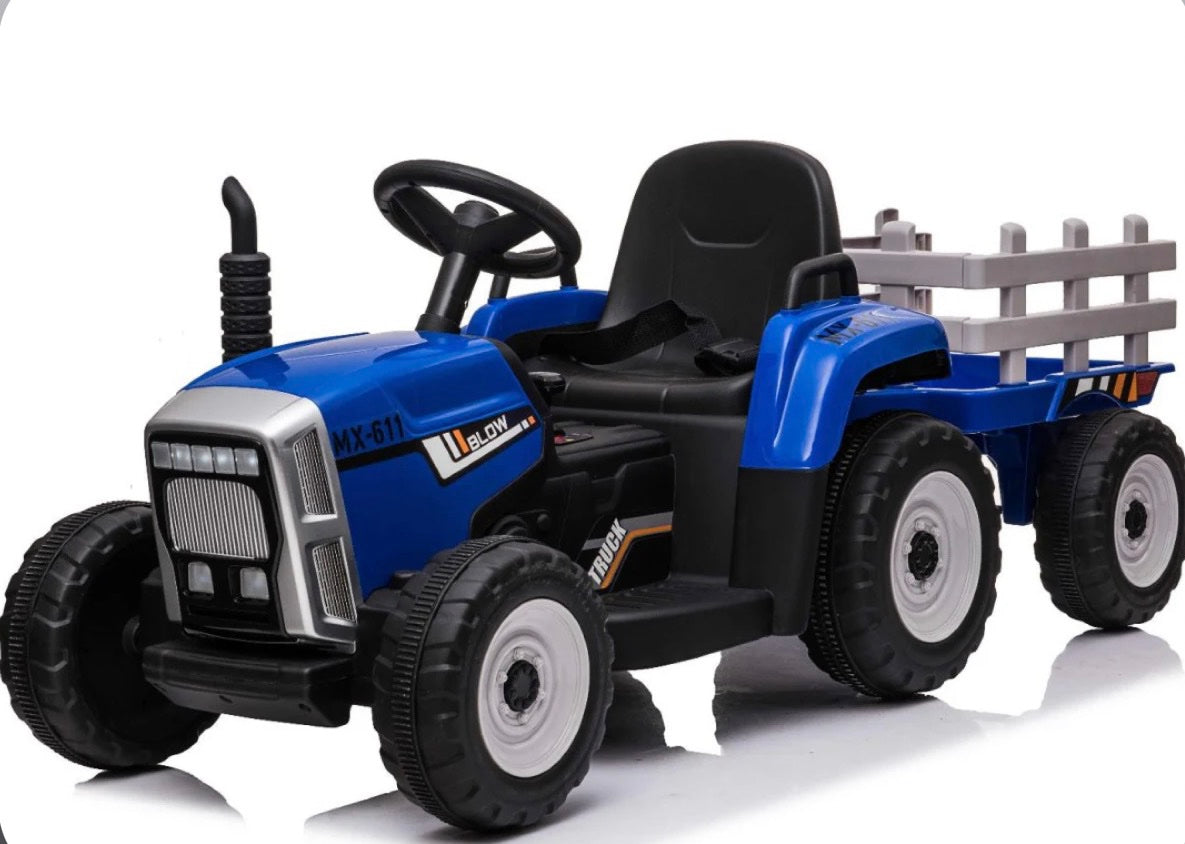 Kids Ride on Tractor with Trailer