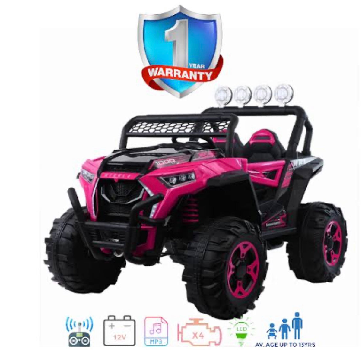 KIDS ELECTRIC RIDE ON CAR DUNE BUGGY ATV 4X4 3XL
