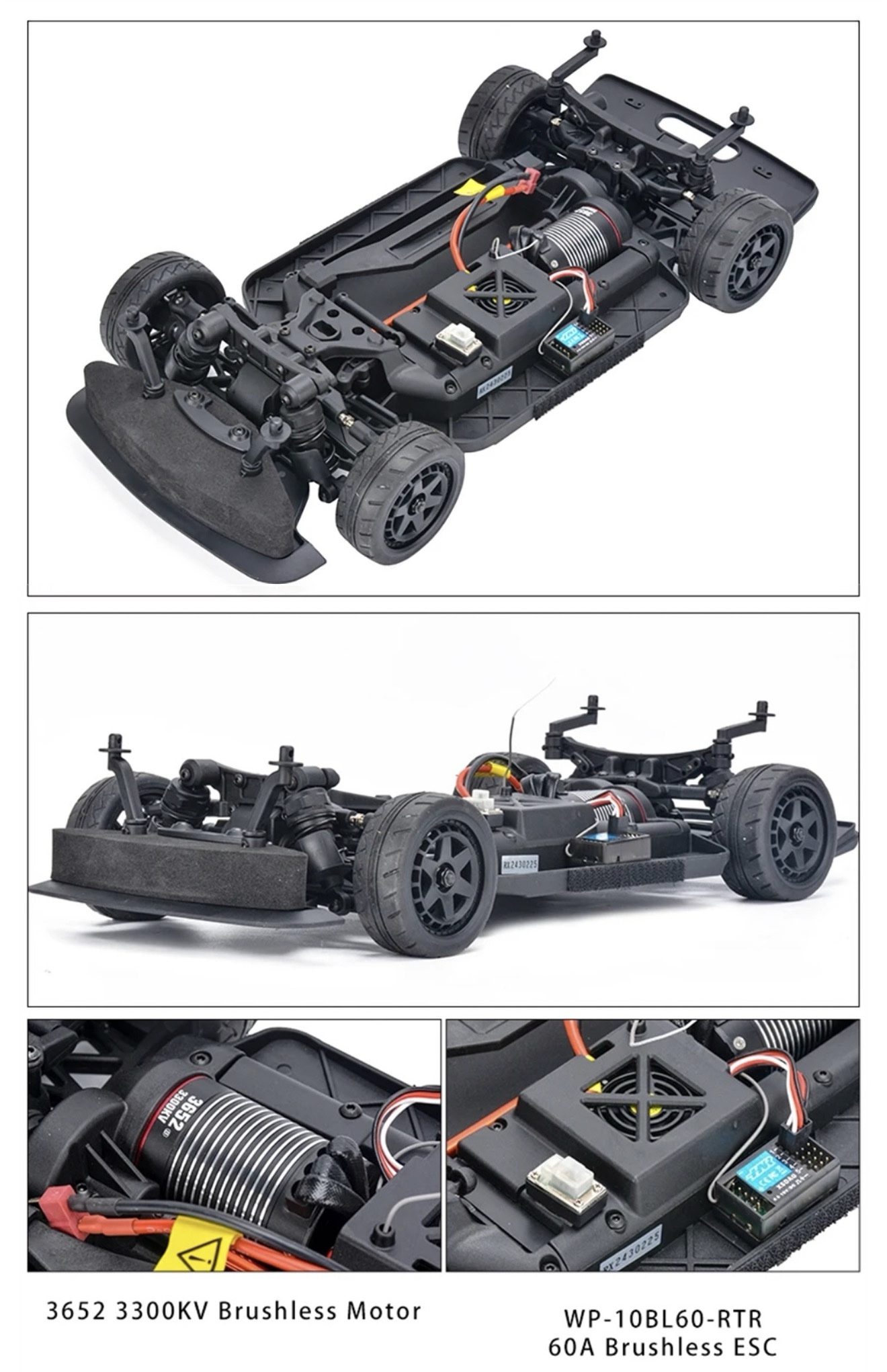 HNR Werewolf 4WD RTR Brushless 1/10 RC Car E30 4X4 hi-power model - Image 5