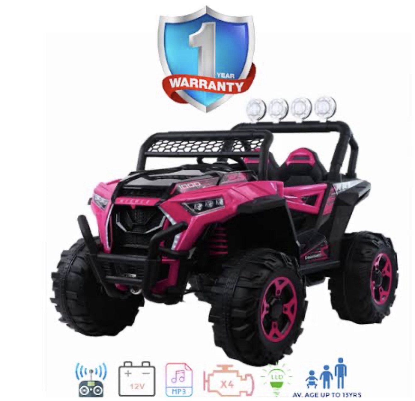 KIDS ELECTRIC RIDE ON CAR DUNE BUGGY ATV 4X4 3XL