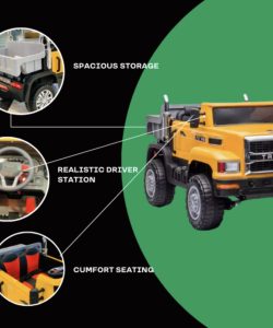 Alternative view of Kids Electric Toy Truck - Childrens Ride on Lorry Car with Tipping Bucket