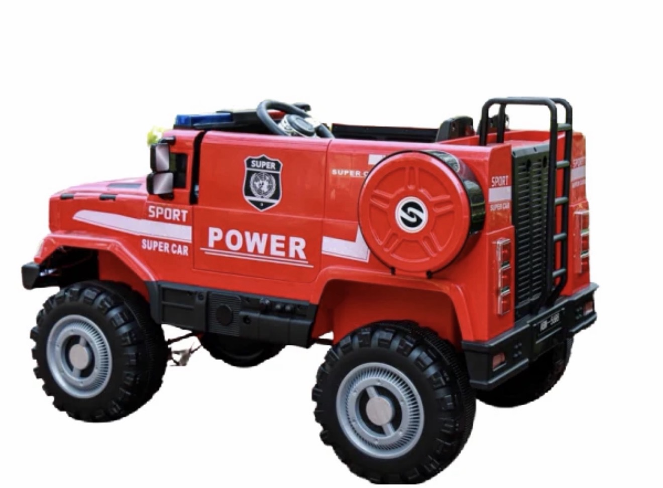 KIDS ELECTRIC RIDE ON UNIMOG FIRE TRUCK 2XL - Image 2