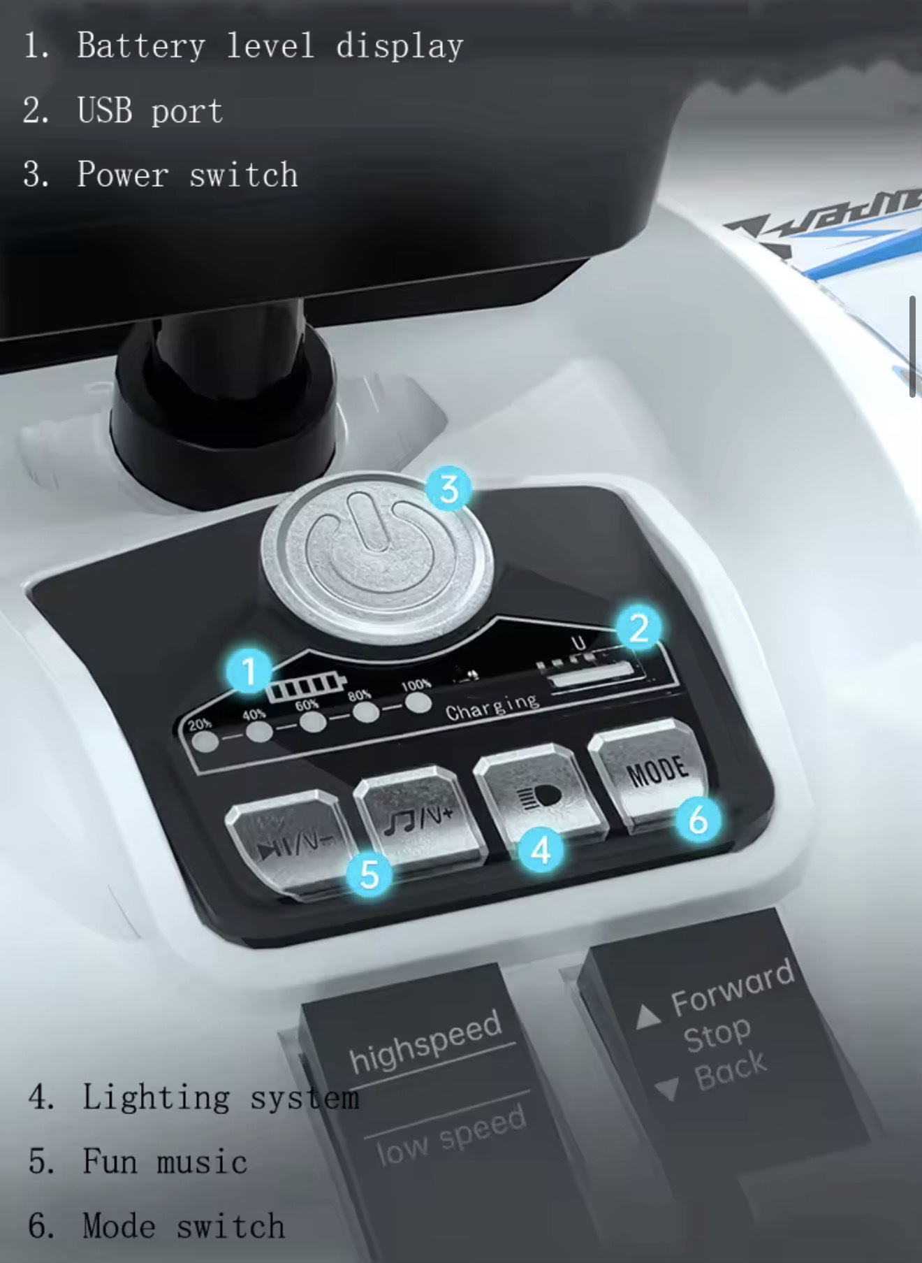 Ride on kids quad bike BMW 4WD - Image 9