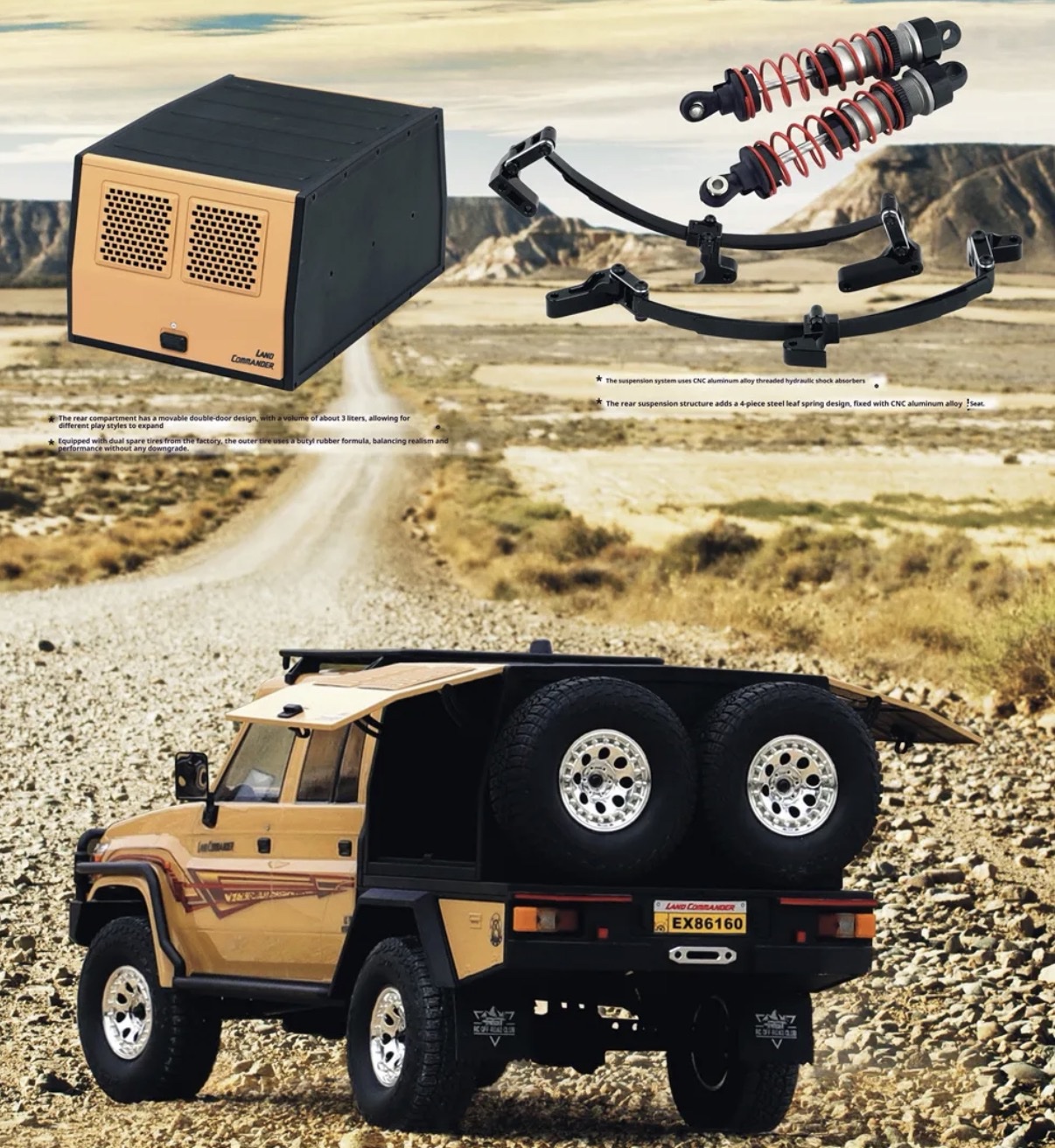 RGT 1/10 Land Commander LC79 Rock Crawler - Image 6