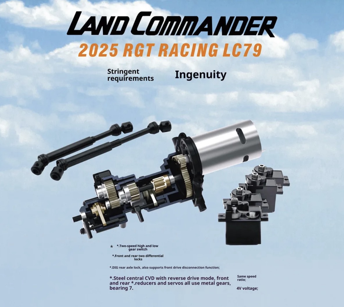 RGT 1/10 Land Commander LC79 Rock Crawler - Image 7