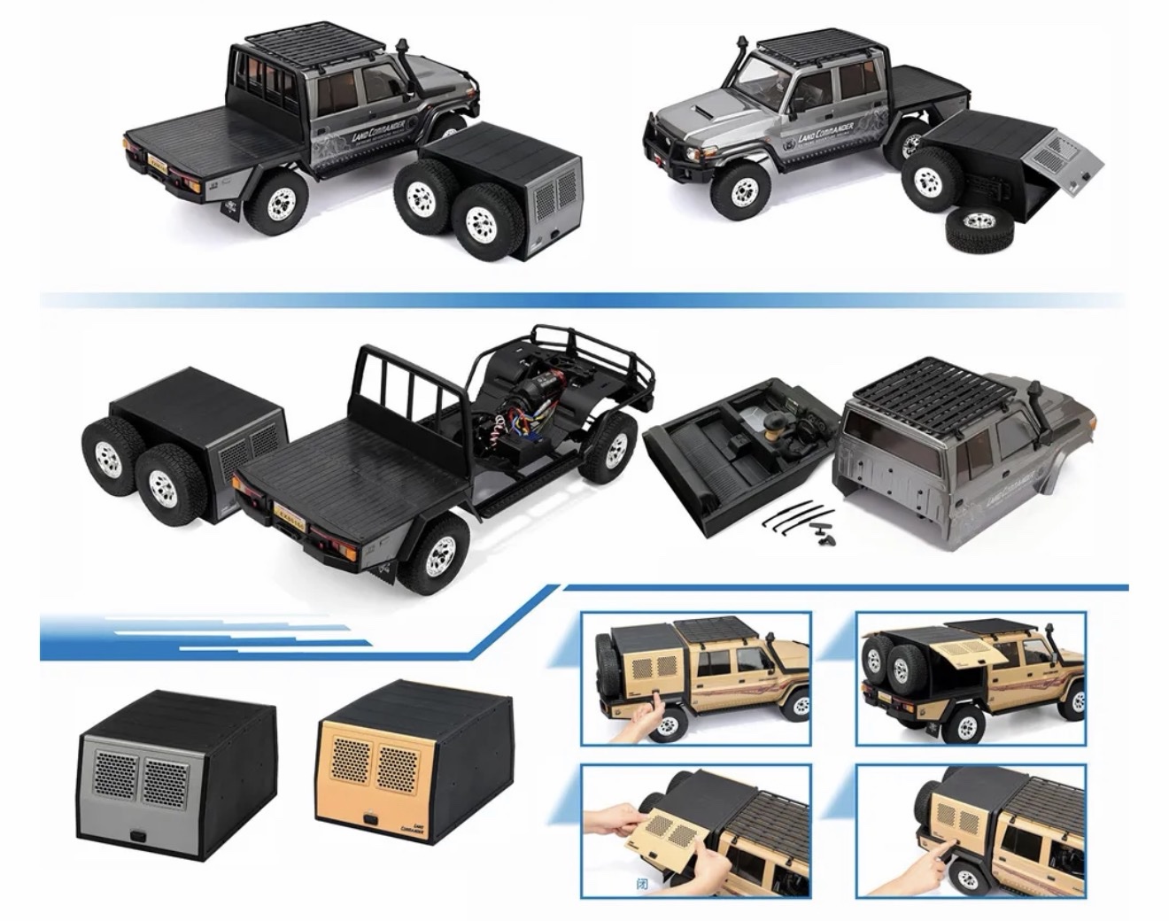 RGT 1/10 Land Commander LC79 Rock Crawler - Image 4